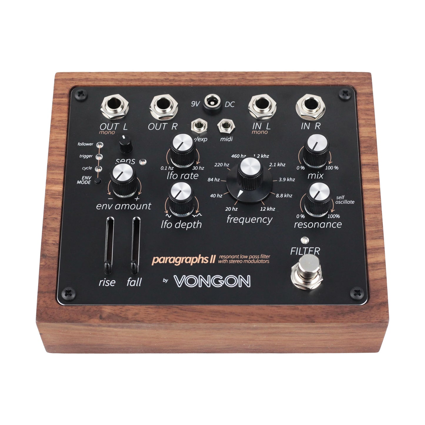 Vongon Paragraphs II Resonant Low Pass Filter with Stereo Modulators