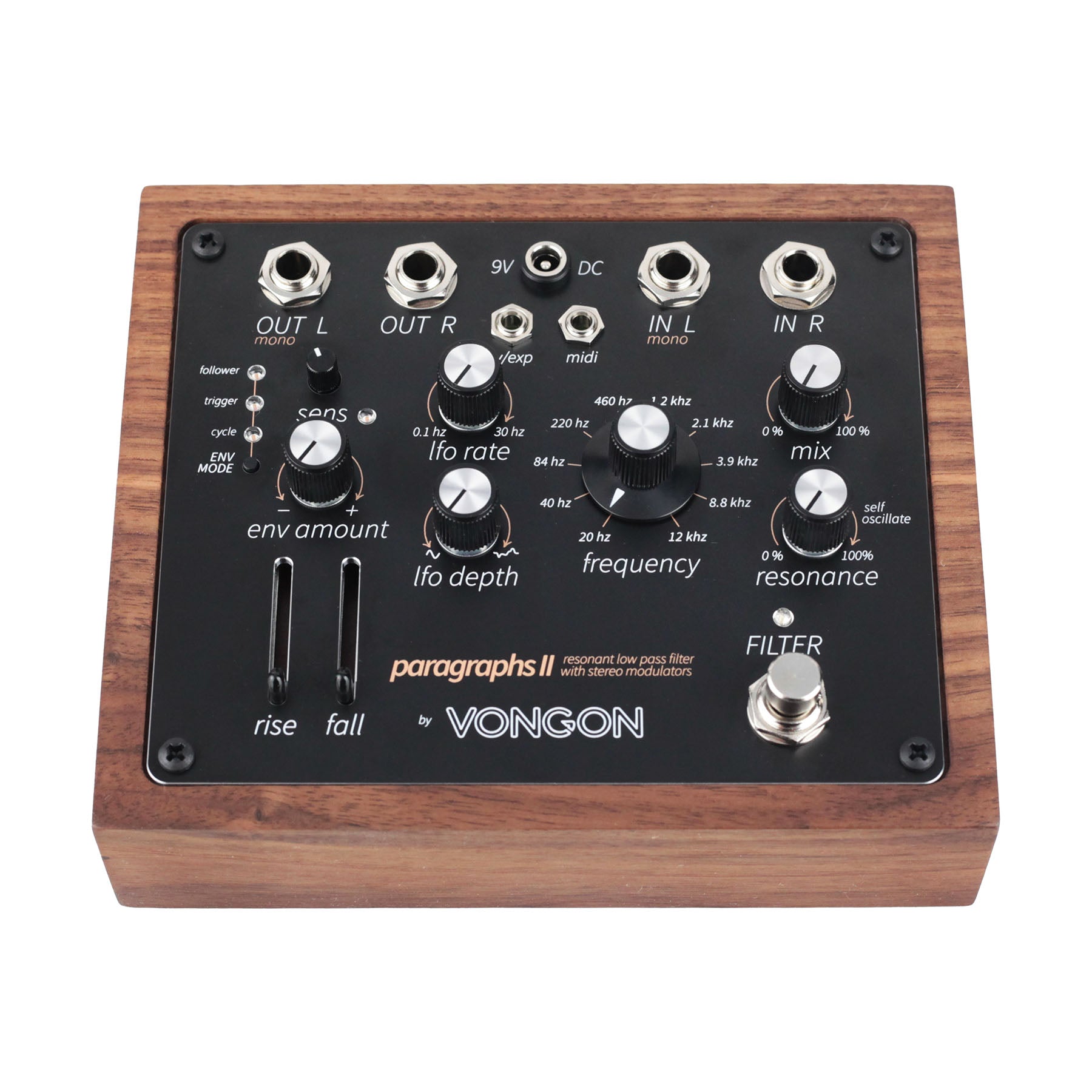 Vongon Paragraphs II Resonant Low Pass Filter with Stereo Modulators