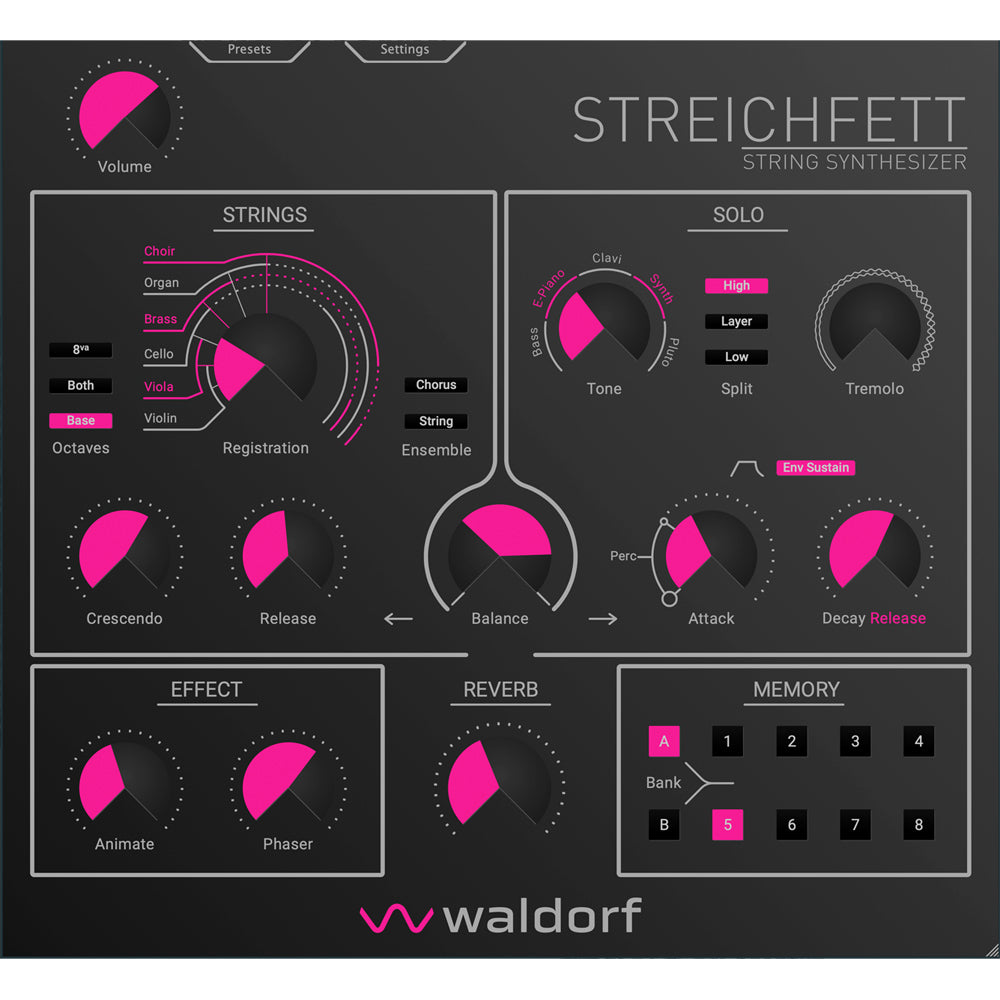 Waldorf Streichfett Plug-In
