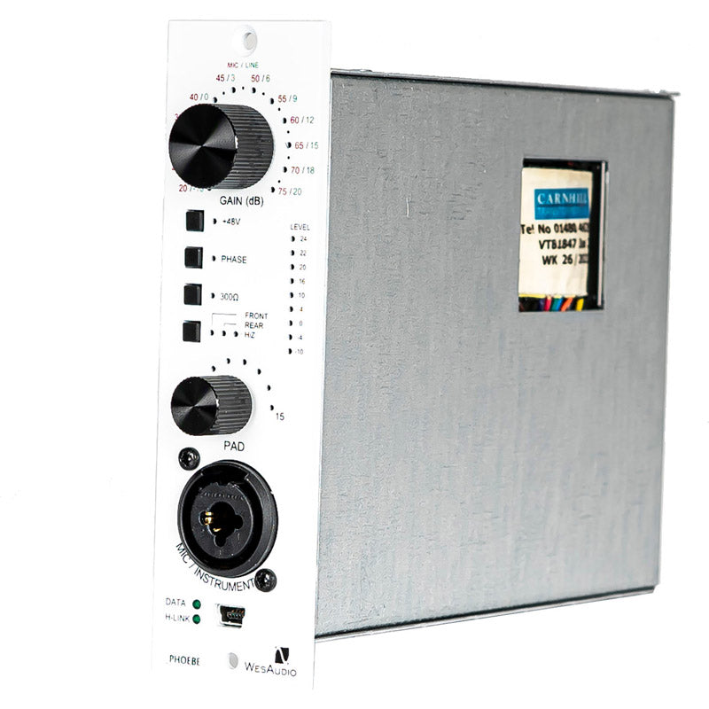 WesAudio Phoebe Analog Preamp with Digital Recall (500-Series)