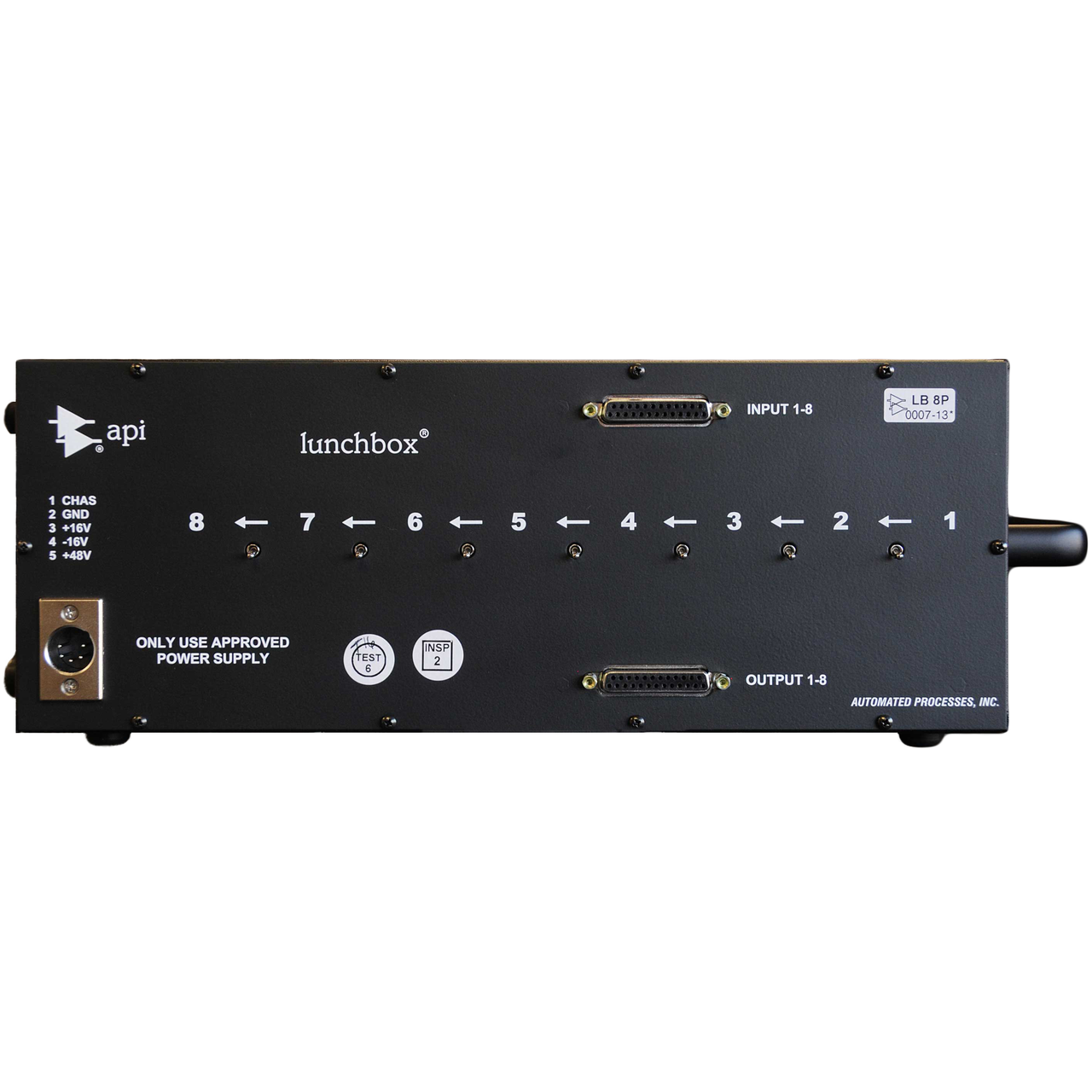 API 500-8 lunchbox for 500-Series Modules (8-Slot)