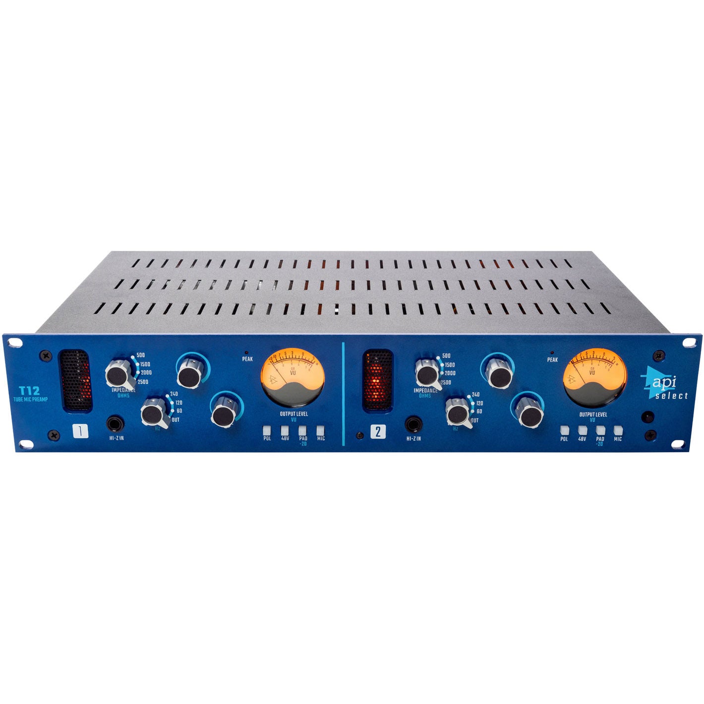 API Select T12 Tube Mic Preamp (2-Channel Rack-Mount) – Guildwater Gear
