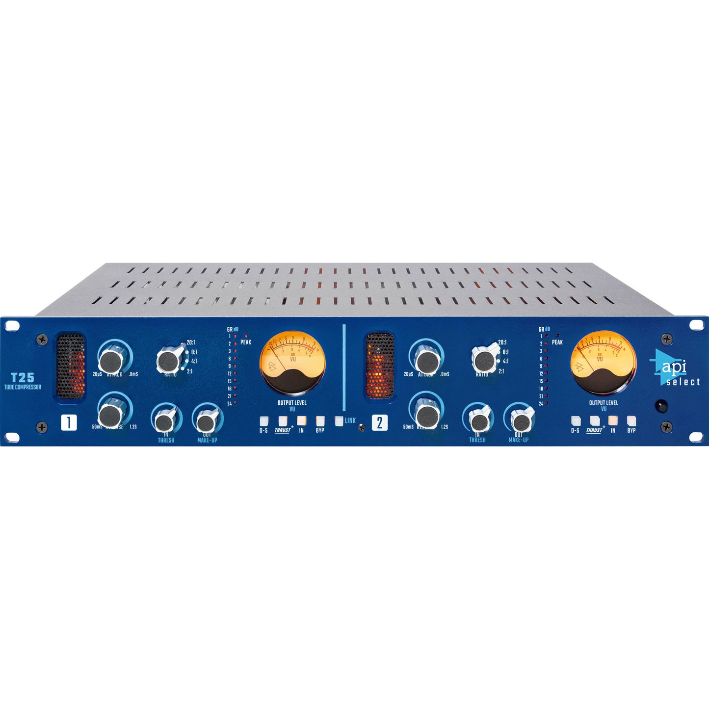 API Select T25 Tube Compressor (2-Channel Rack-Mount)