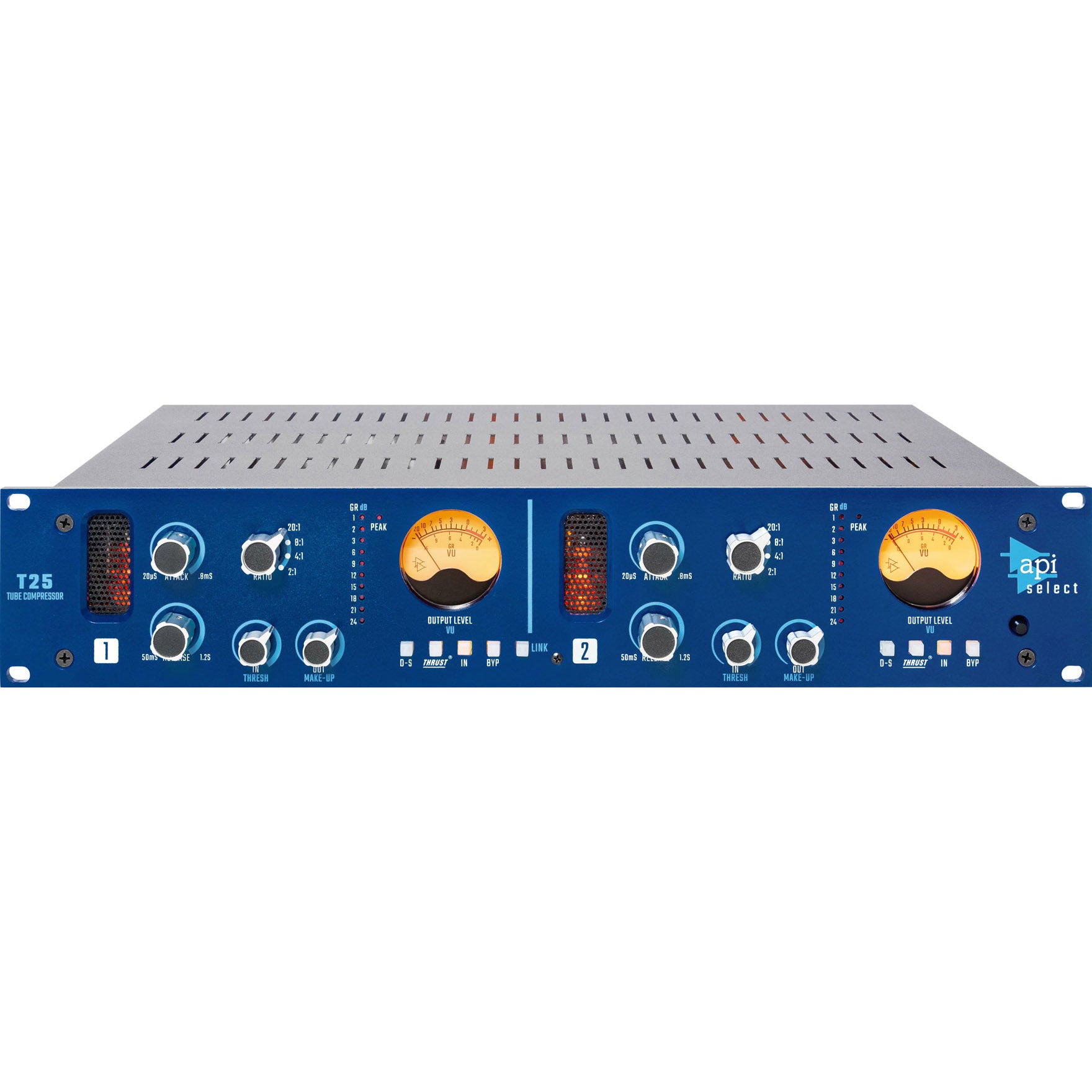 API Select T25 Tube Compressor (2-Channel Rack-Mount)