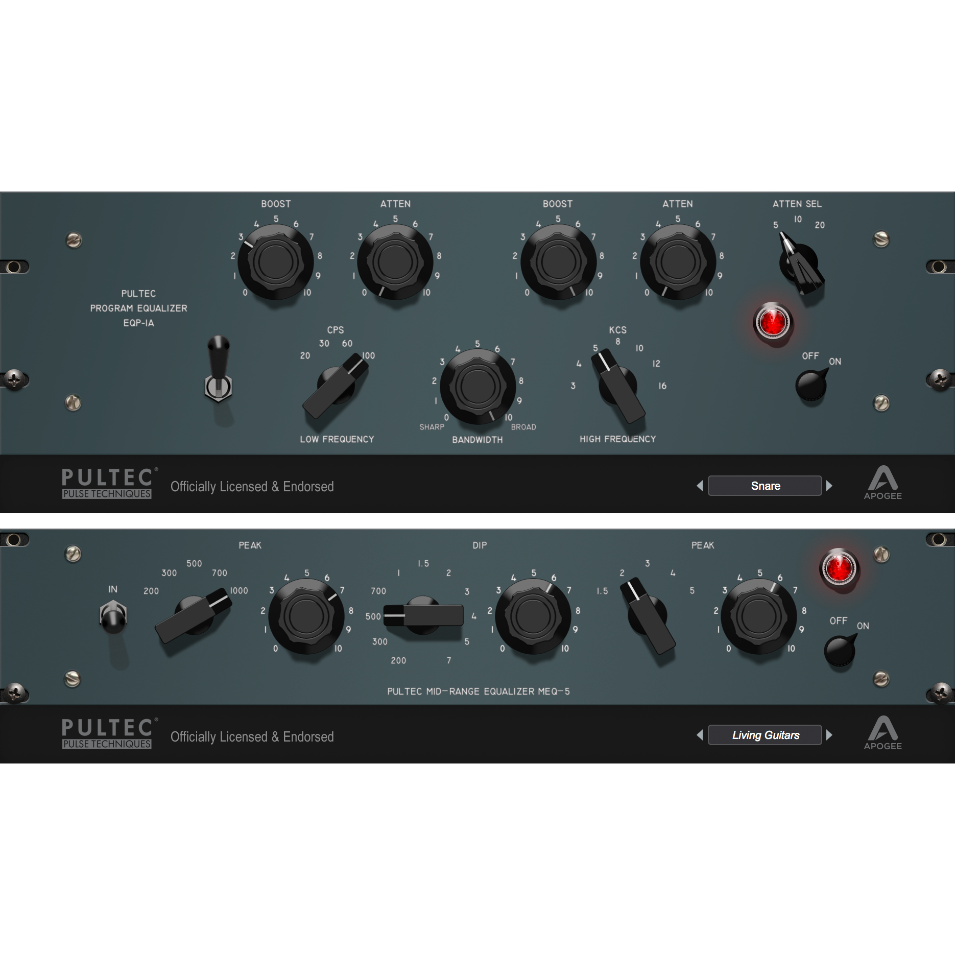 Apogee FX Pultec Rack Bundle - EQP-1A | MEQ-5 