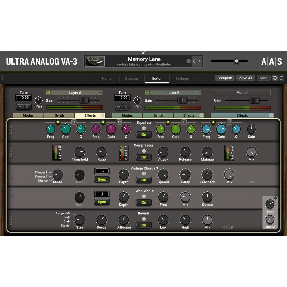 Applied Acoustics Systems Ultra Analog VA-3 Synthesizer + Packs