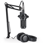 Audio-Technica AT2035PK Headphone Microphone Podcaster Pack