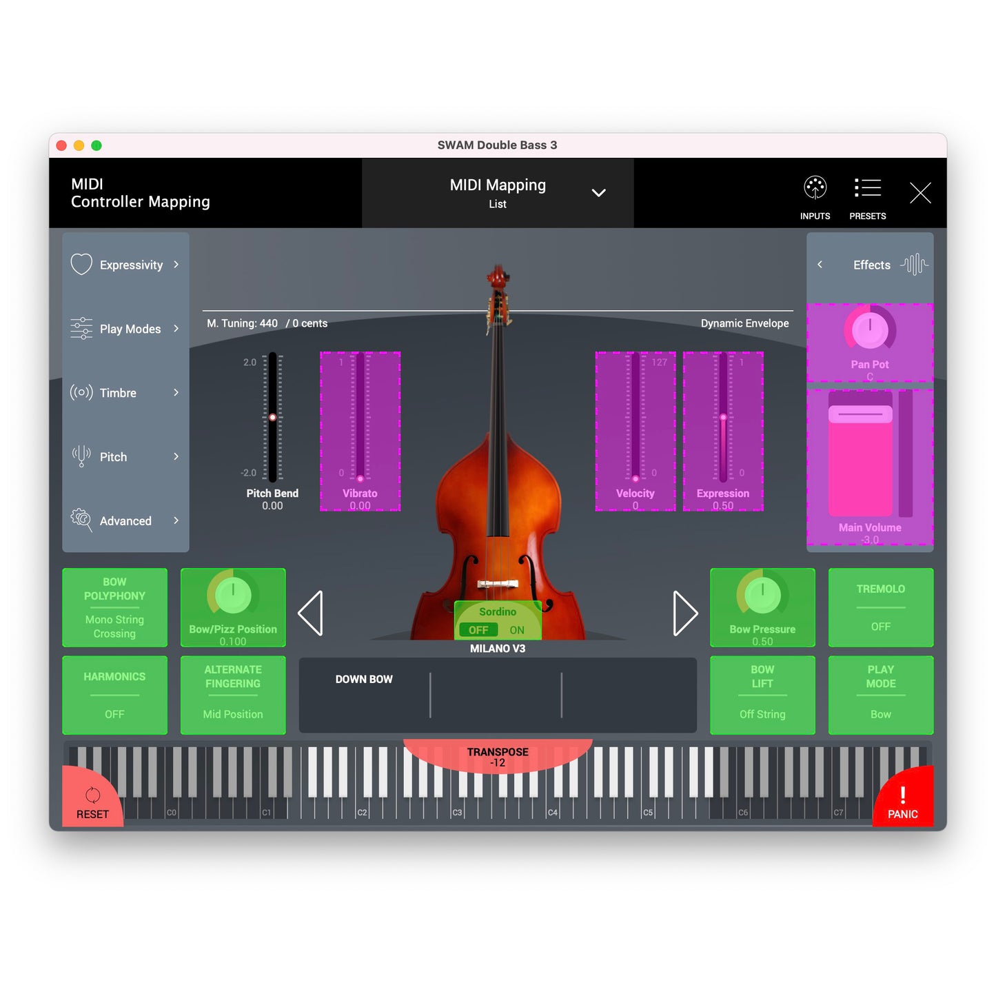 Audio Modeling SWAM Double Bass Virtual Instrument V3