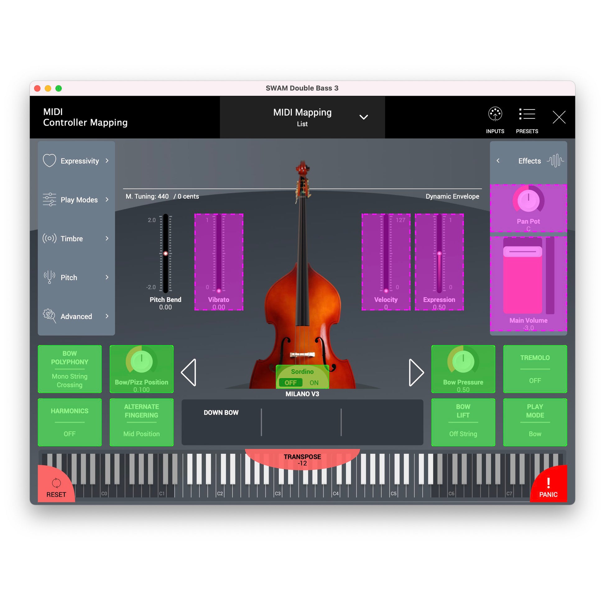 Audio Modeling SWAM Double Bass Virtual Instrument V3