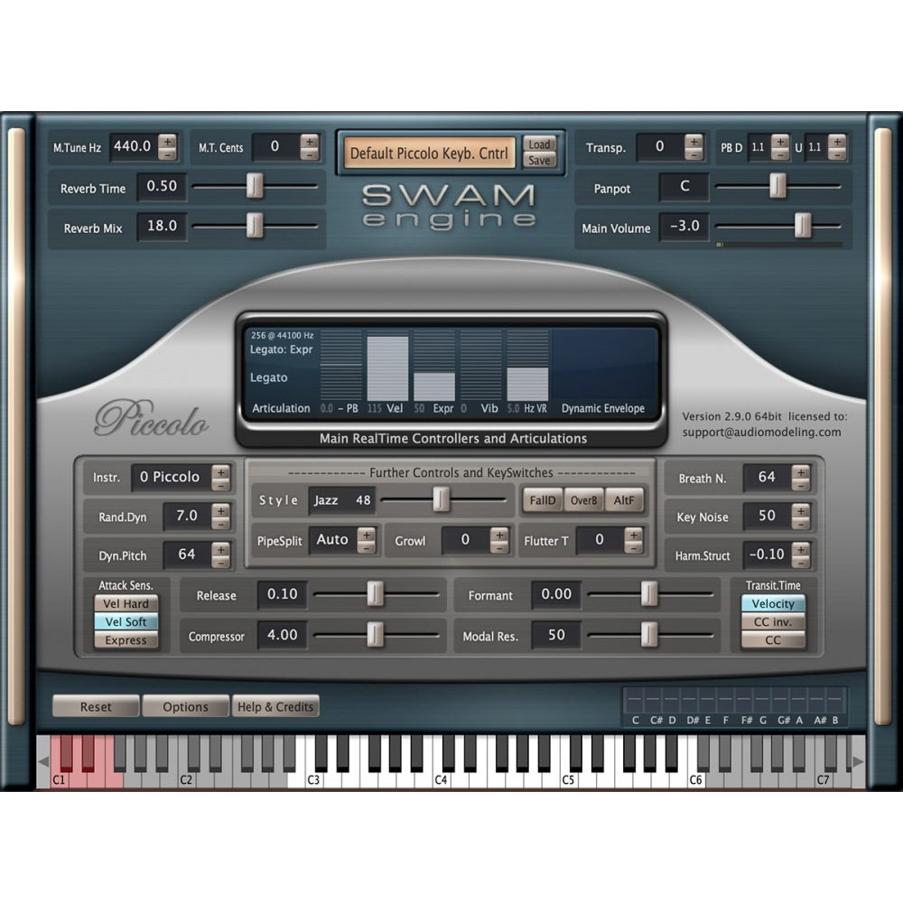 Audio Modeling SWAM Flutes Virtual Instrument
