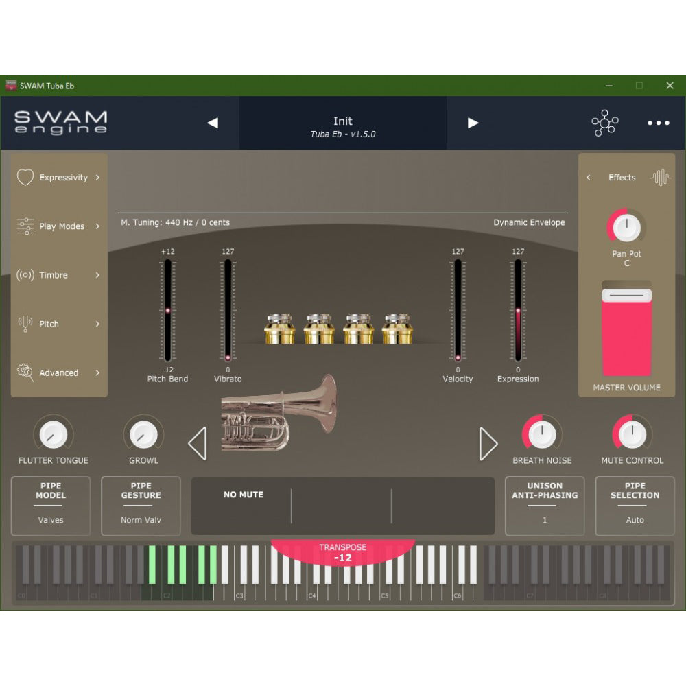 Audio Modeling SWAM Trombones Virtual Instrument