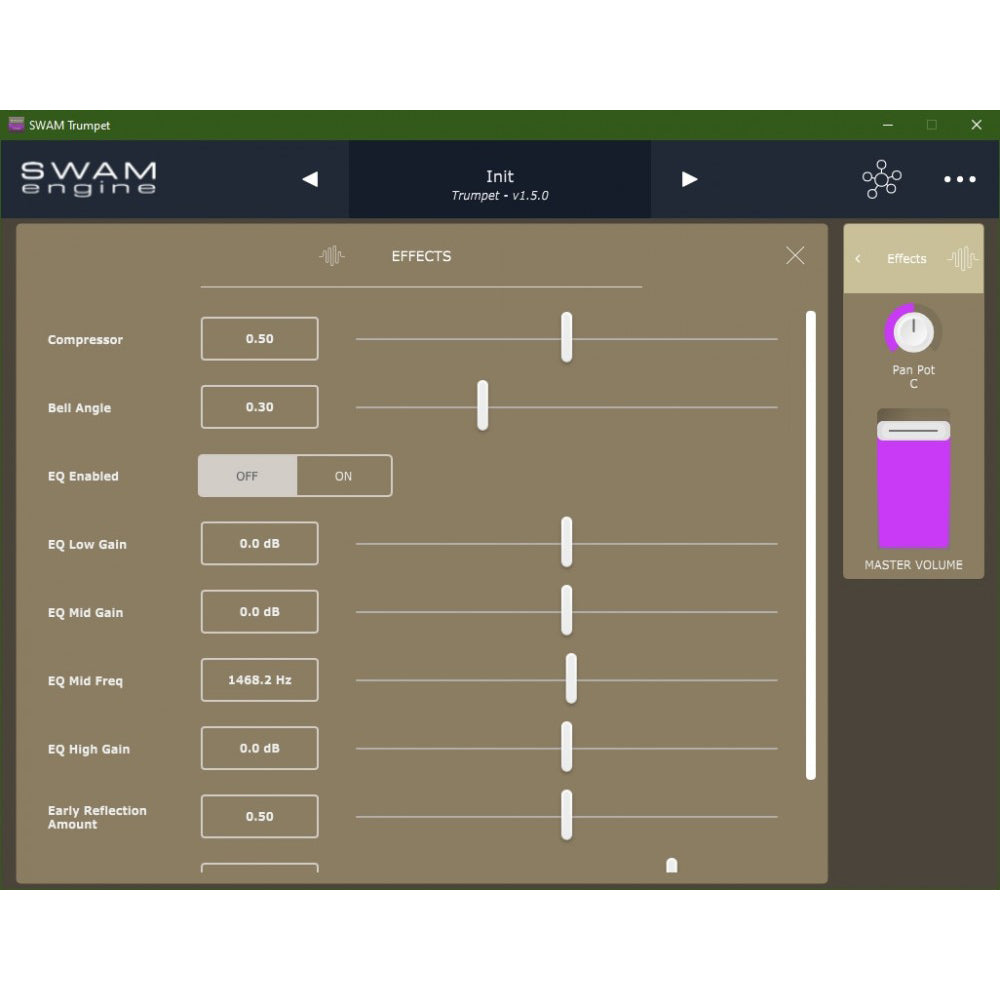 Audio Modeling SWAM Trumpets Virtual Instrument