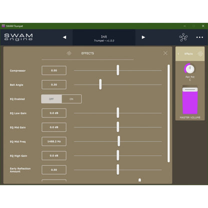 Audio Modeling SWAM Trumpets Virtual Instrument