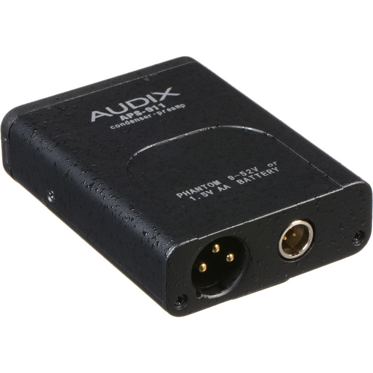 Audix APS911 AA Battery PhantomPower Adapter for ADX40 - ADX60 - MicroD - HT5