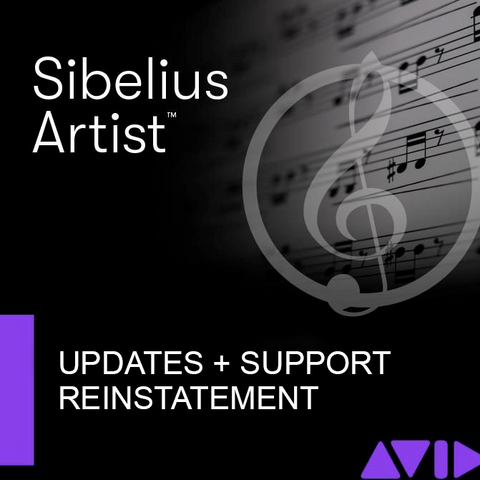 Avid Sibelius 1-Year Updates + Support Plan Reinstatement