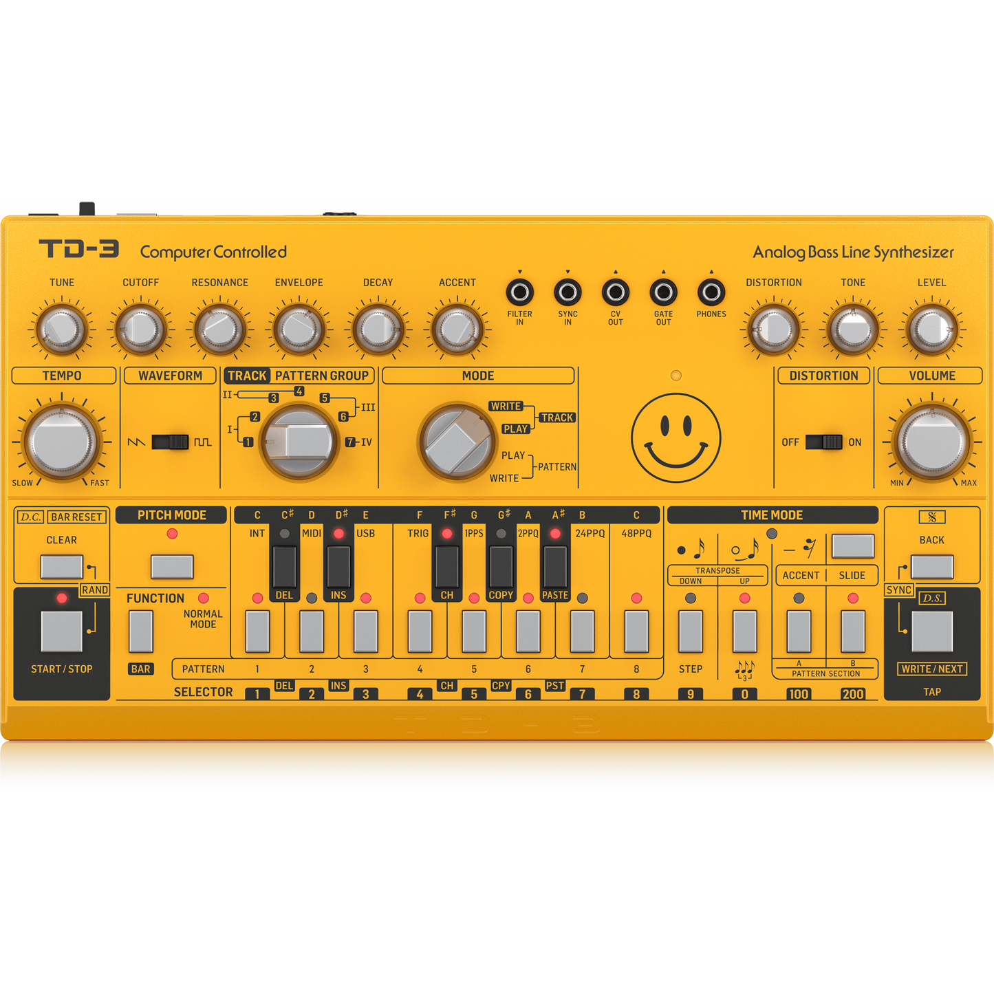 Behringer Analog Bass Synthesizer (Yellow)