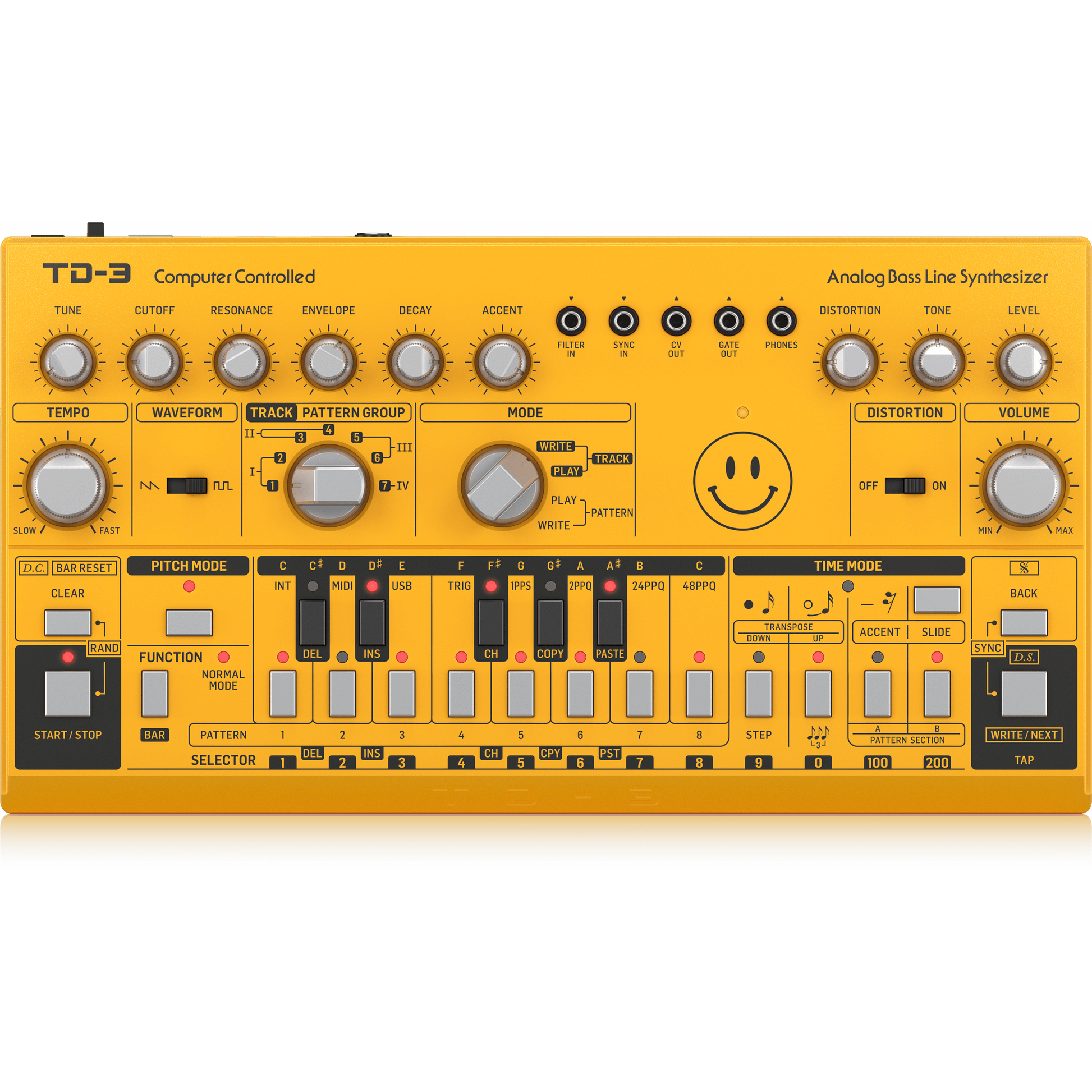 Behringer Analog Bass Synthesizer (Yellow)
