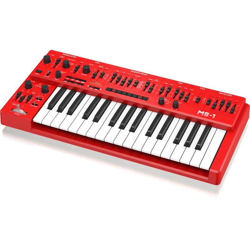 Behringer MS-1 Analog Synthesizer (Red)