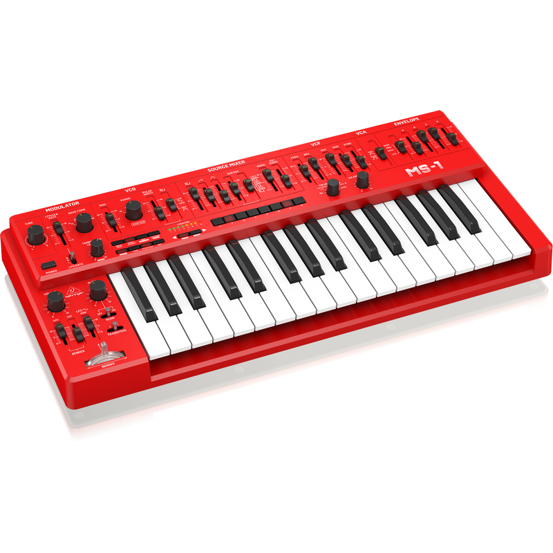 Behringer MS-1 Analog Synthesizer (Red)
