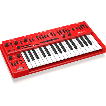 Behringer MS-1 Analog Synthesizer (Red)