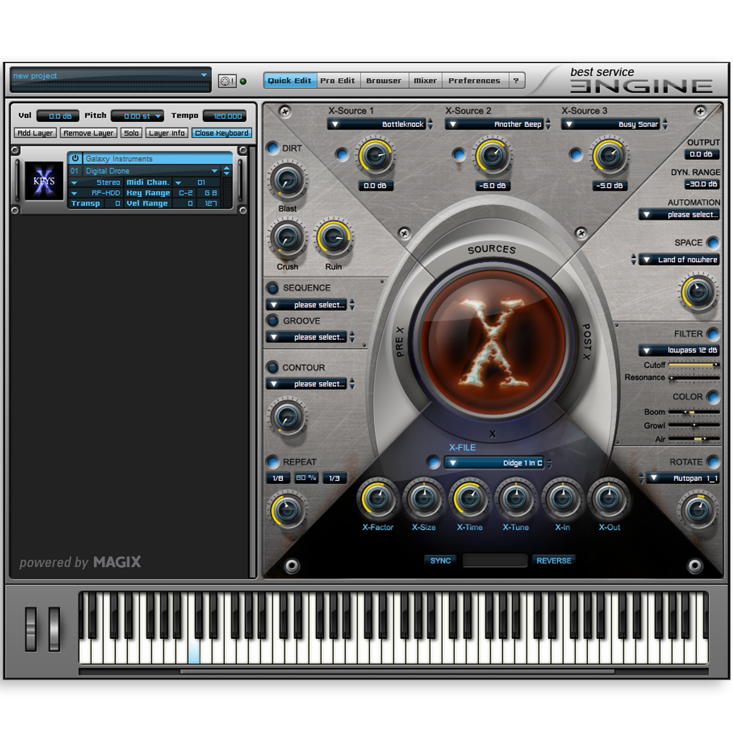 Best Service Galaxy X-Keys