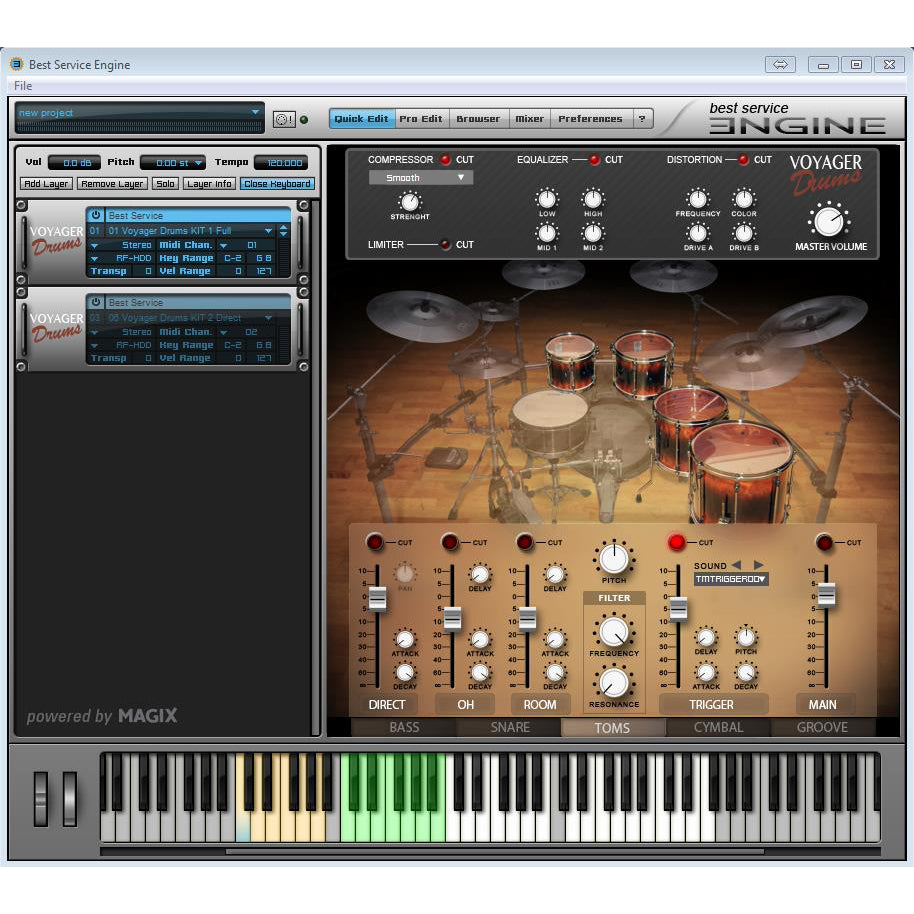 Best Service Voyager Drums Upgrade