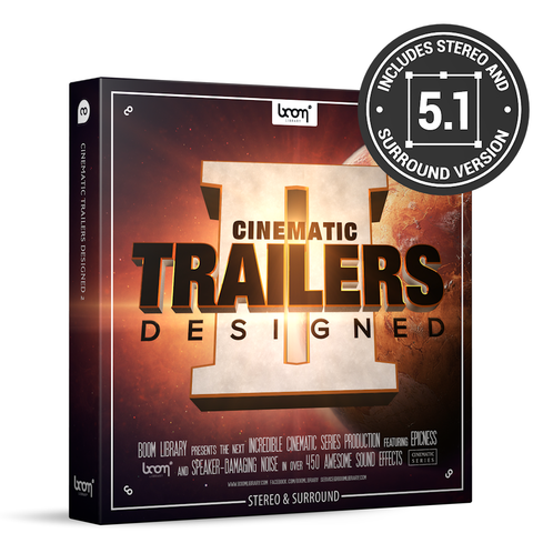 Boom Library Cinematic Trailers Designed 2 Surround