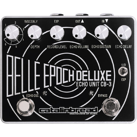 Catalinbread Belle Epoch Deluxe Echo Unit Pedal (Black-Silver)