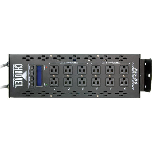 Chauvet Pro D6 Dimmer Pack (6-Channel DMX-512)
