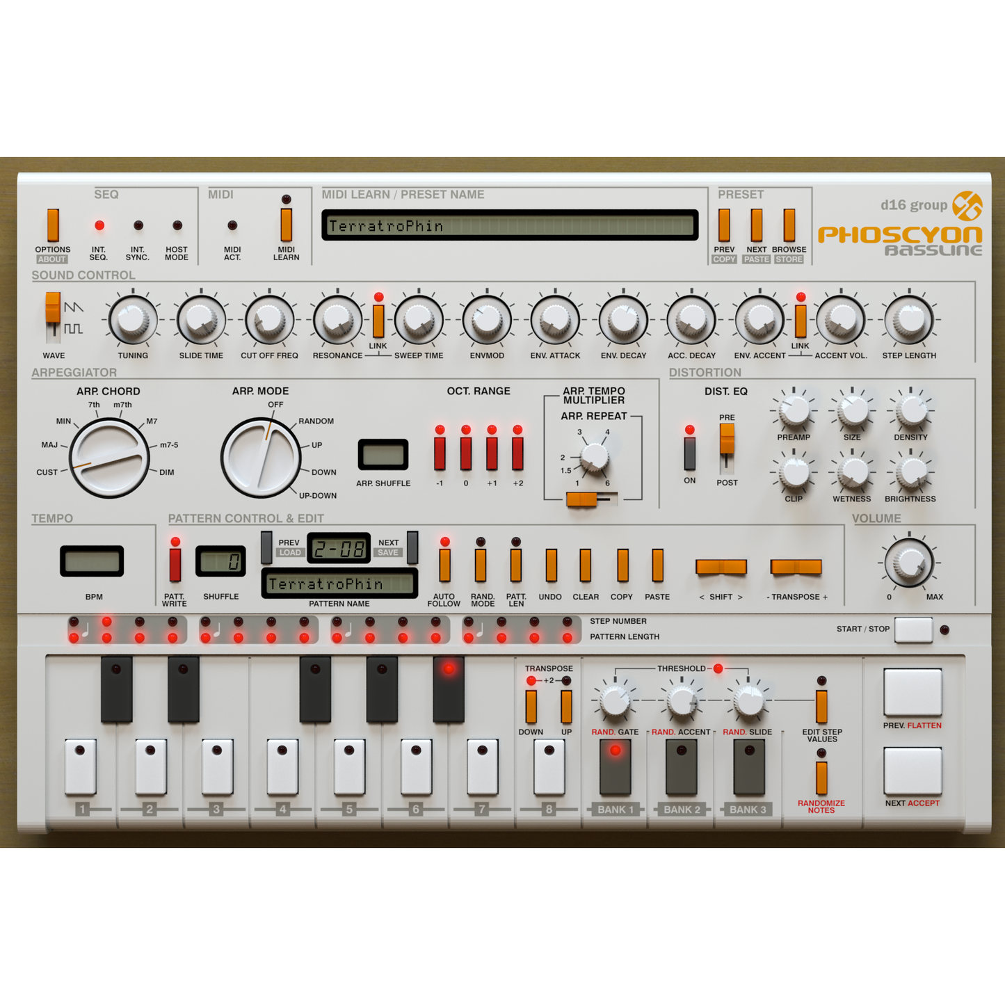 D16 Group Phoscyon Bass Line Virtual Instrument