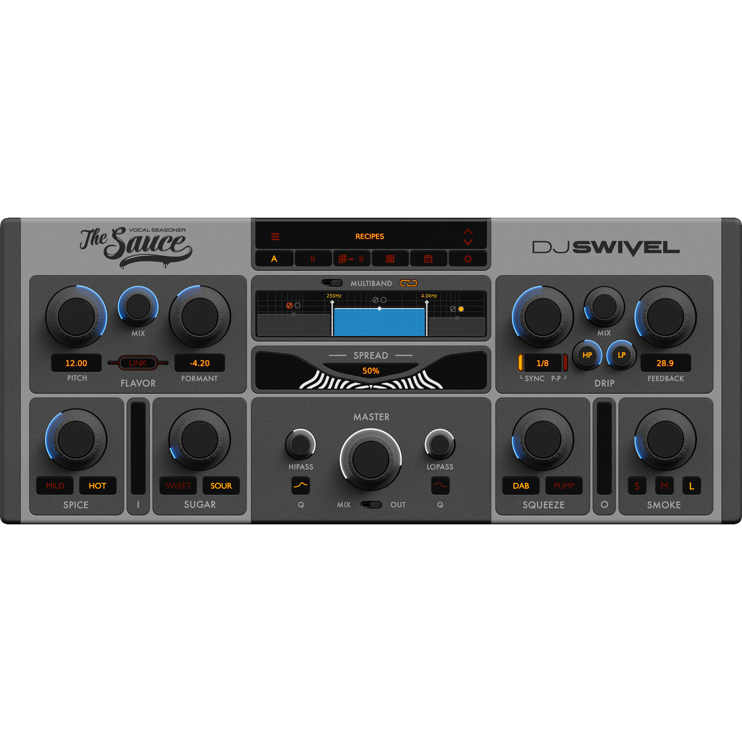 DJ Swivel The Sauce Multi-Band Vocal Processor