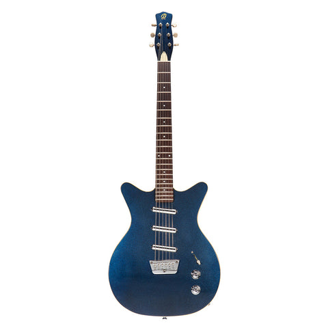 Danelectro 59 Triple Divine Guitar (Blue Metallic)