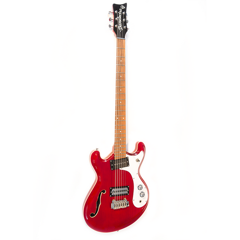 Danelectro 66BT Baritone Guitar (Red Transparent)