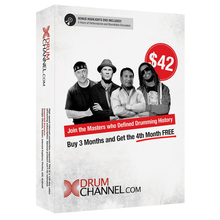 Drum Channel 3-Month Subscription with Bonus 1 Month Free