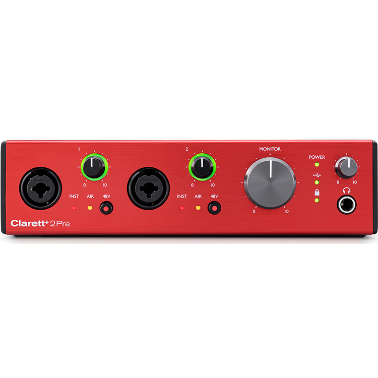 Focusrite Clarett+ 2Pre Audio Interface (10x4 USB-C)