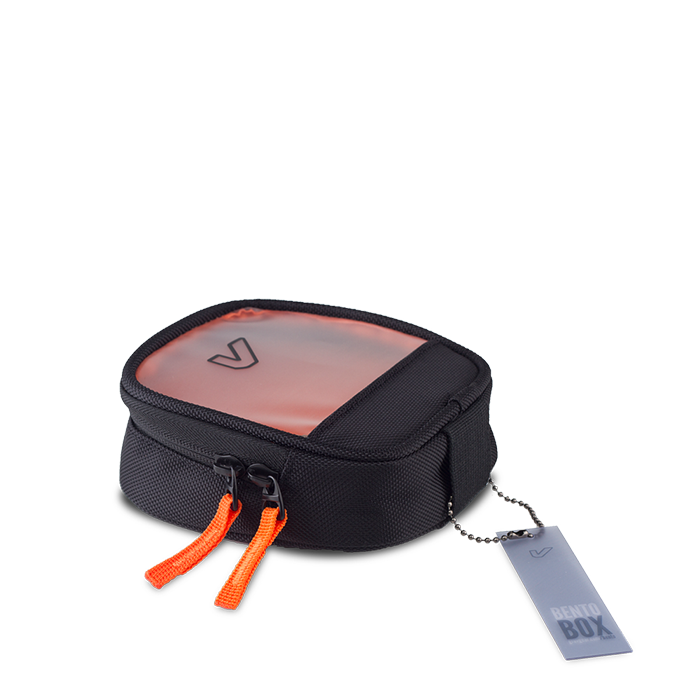 Gruv Gear Bento Box Half Length Slim (Black/Orange) - BENTO-HS02-BLK