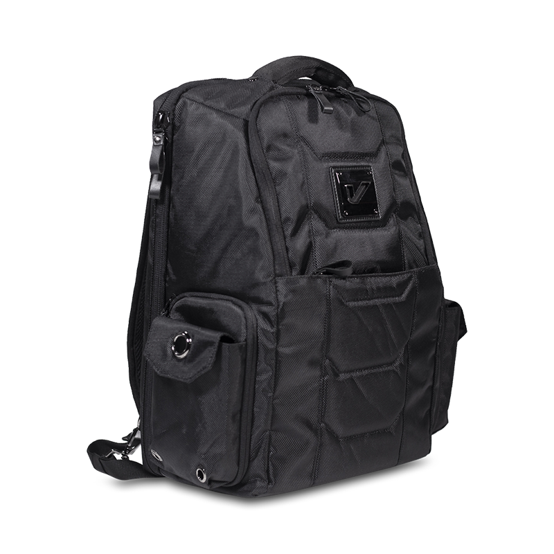 Gruv Gear Club Bag Stealth Elite - Flight-Smart Tech Backpack (Triple Black) - VENUEBAG02-EBK