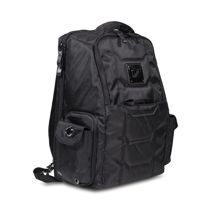 Gruv Gear Club Bag Stealth Elite - Flight-Smart Tech Backpack (Triple Black) - VENUEBAG02-EBK