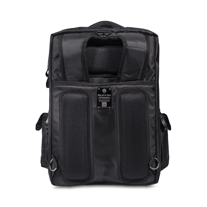 Gruv Gear Club Bag Stealth Elite - Flight-Smart Tech Backpack (Triple Black) - VENUEBAG02-EBK