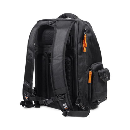 Gruv Gear Club Bag Stealth Elite - Flight-Smart Tech Backpack (Triple Black) - VENUEBAG02-EBK