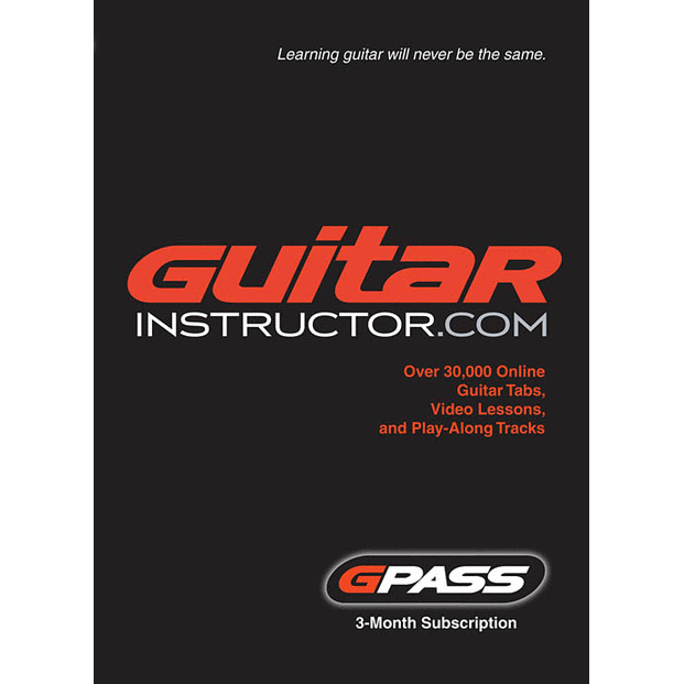 GuitarInstructor.com 3-month G-Pass