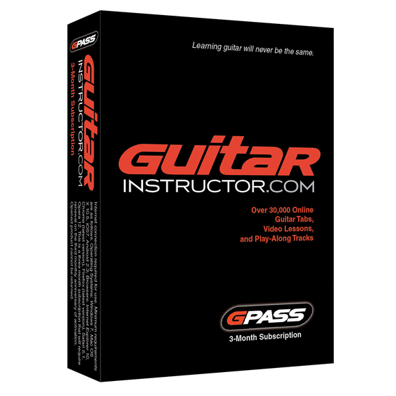 GuitarInstructor.com 3-month G-Pass
