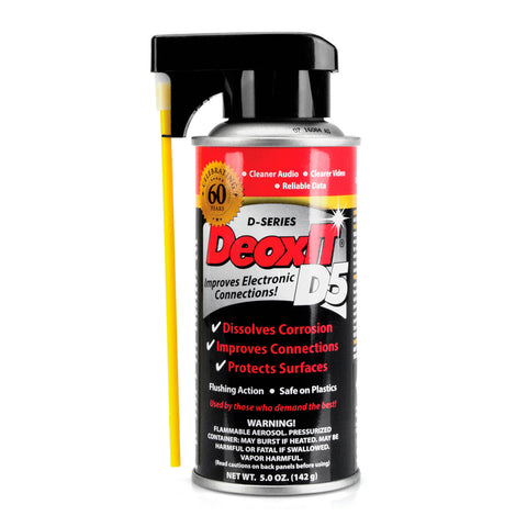 HOSA CAIG DeoxIT Contact Cleaner 5% Spray (5 oz) - D5S-6