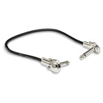 HOSA Guitar Patch Cable Low-profile Right-angle to Same (1 ft) - IRG-101