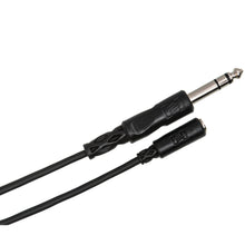 HOSA Headphone Adaptor Cable 3.5 mm TRS to 1/4 in TRS (10 ft) - MHE-310