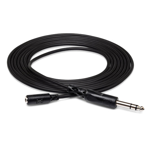 HOSA Headphone Adaptor Cable 3.5 mm TRS to 1/4 in TRS (10 ft) - MHE-310