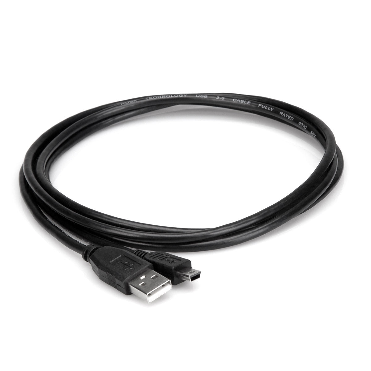 HOSA High Speed USB Cable Type A to Mini B (6 ft) - USB-206AM