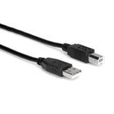 HOSA High Speed USB Cable Type A to Type B (10 ft) - USB-210AB