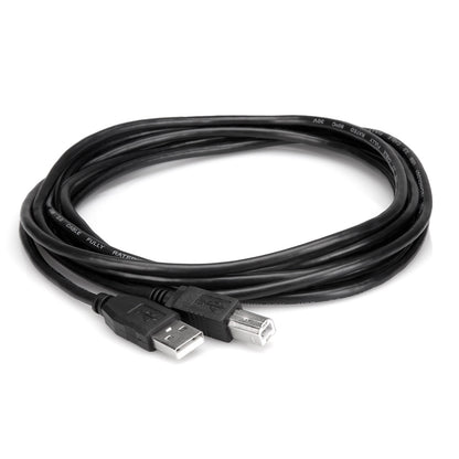 HOSA High Speed USB Cable Type A to Type B (15 ft) - USB-215AB