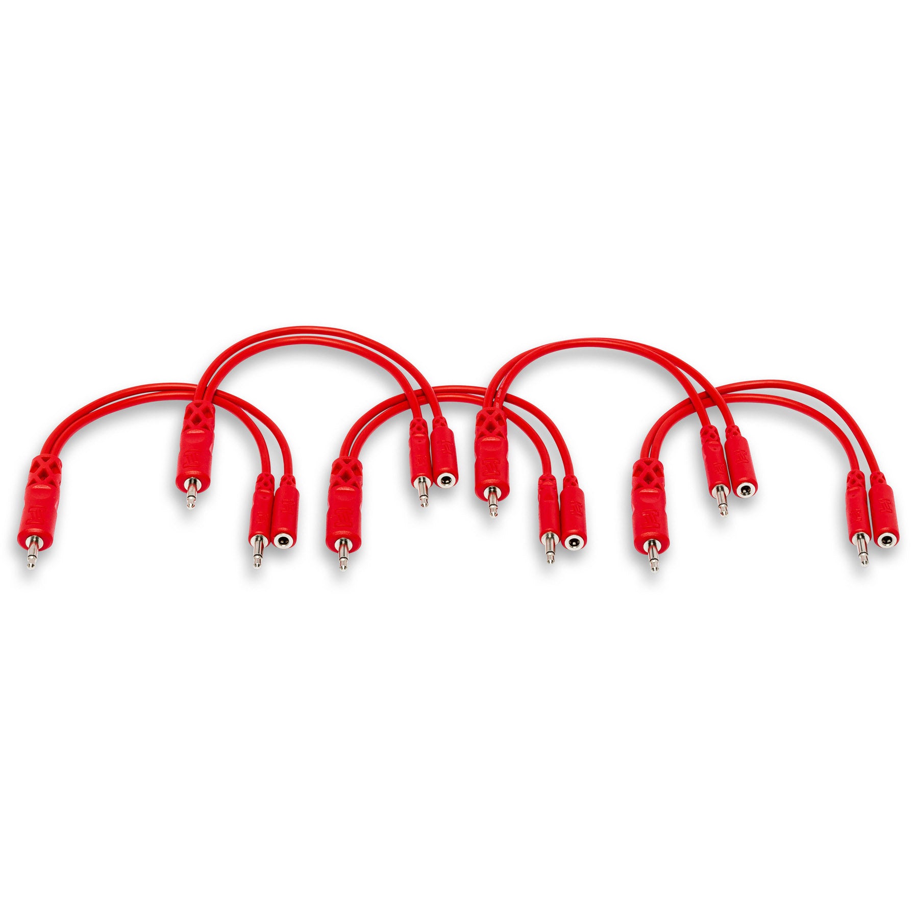 HOSA Hopscotch Patch Cables 3.5 mm TS 3.5 mm TSF Pigtail to 3.5 mm TS (0.5 ft) - CMM-515Y